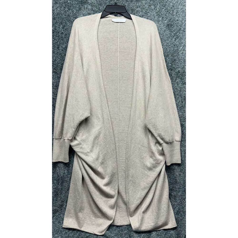 Mersea Womens Size OS Beige Long Sleeve Pullover Cardigan Sweater (J1)